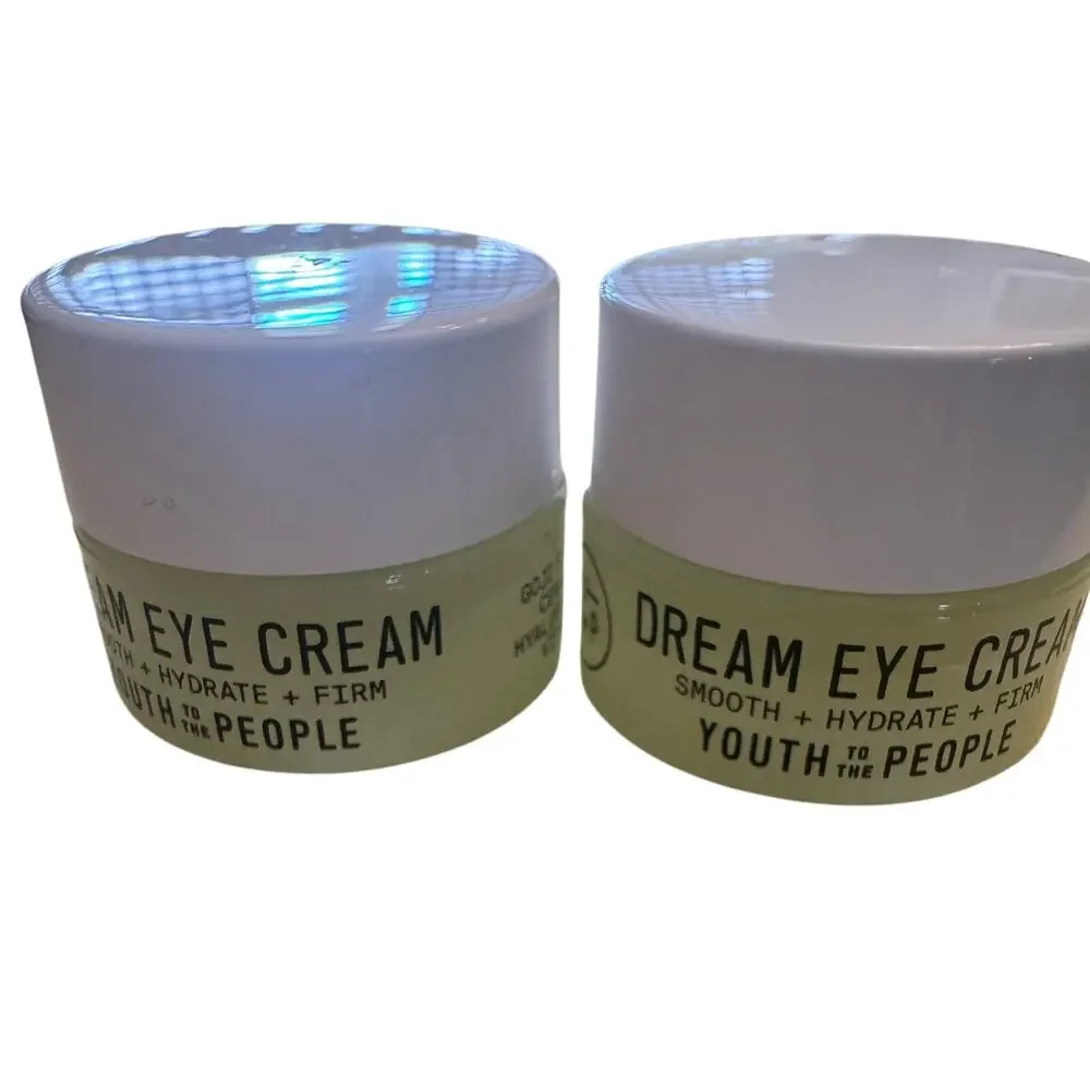 2X - Youth To The People Dream Eye Cream Smooth Hydrating Firming Vegan 0.17 Oz
